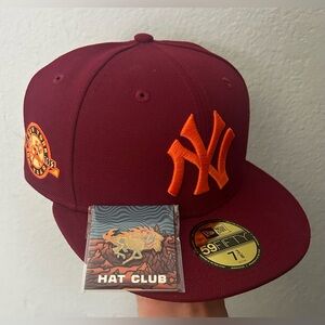 New Era 59FIFTY New York Yankees Hat Club Badlands Fitted Hat 7 3/8 NEW W/Pin